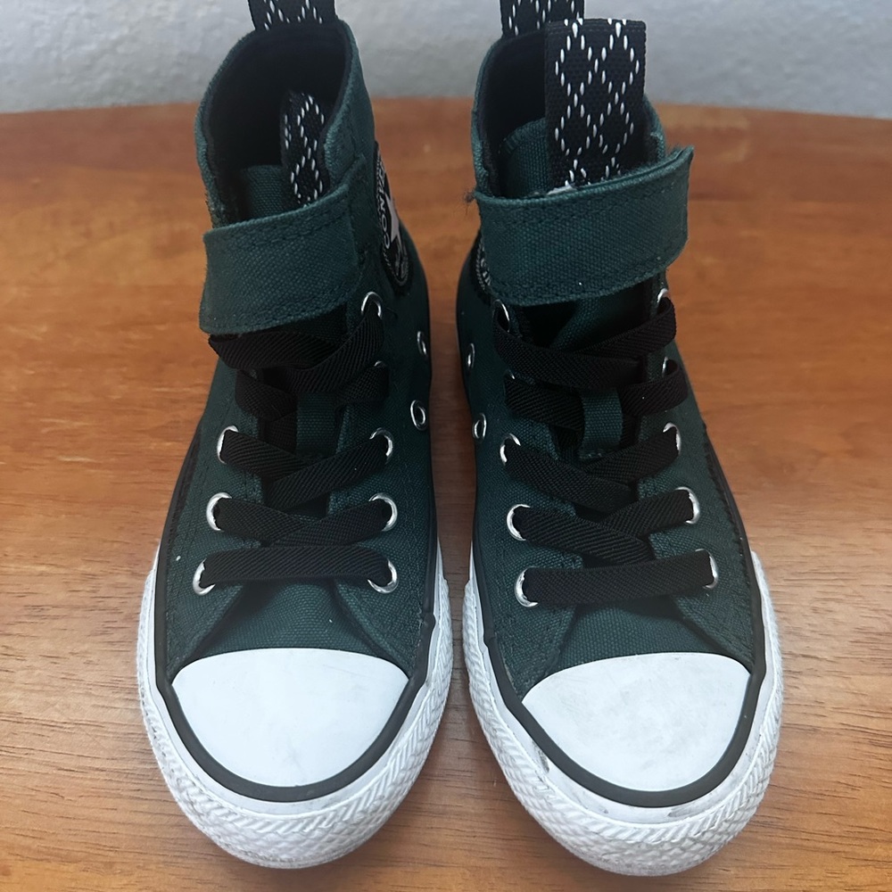 Converse Green High-Top Sneakers with Canvas Upper
